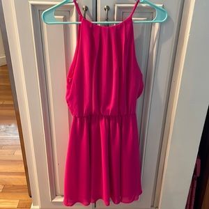 Lush hot pink dress, XS